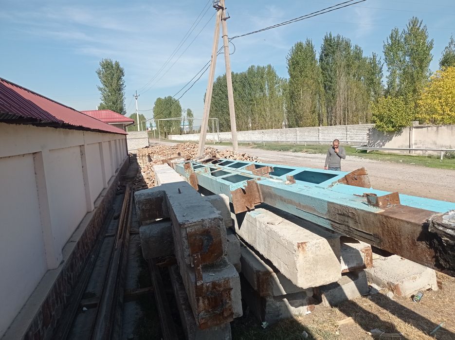 Подкранний балка 60 лик 6 дона . стойкала 40х40 4 дона Темир стойка 2