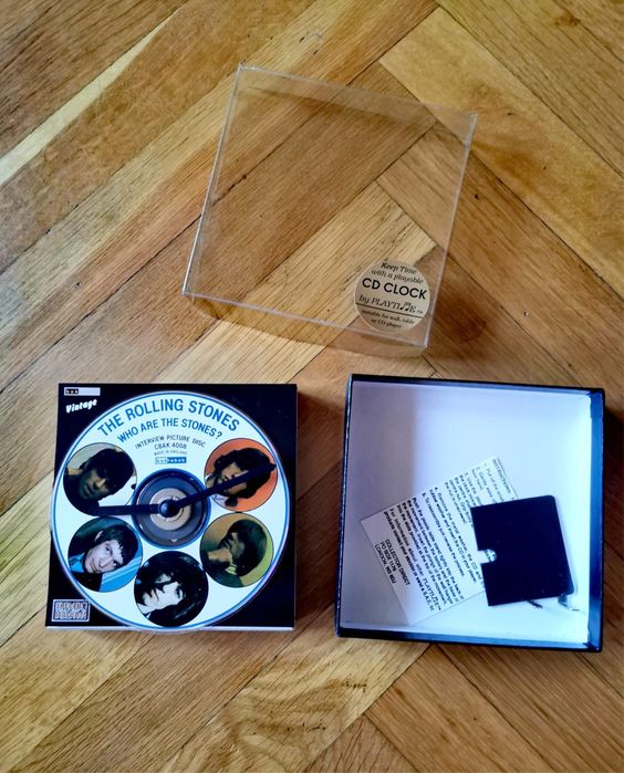 Колекционерски Часовник музикален диск на The Rolling Stones рядък !