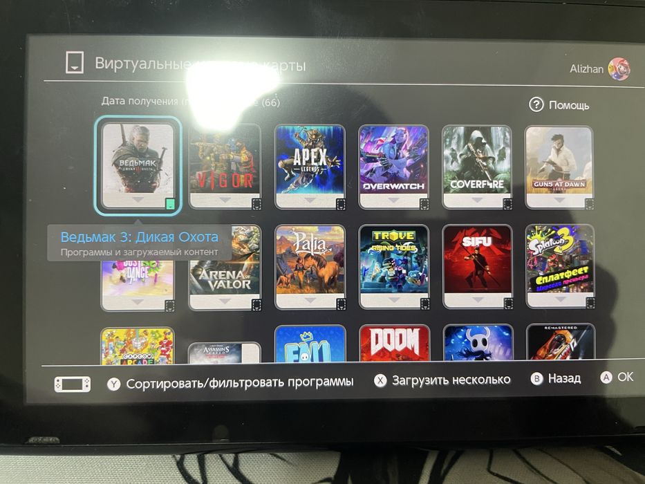 продам Nintenda swith с 60+ играми