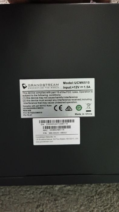 IP АТС, Grandstream IP PBX UCM6510