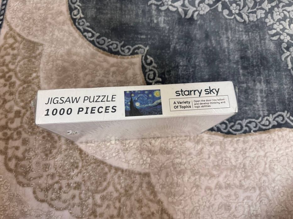 Пазл Звёздная ночь на 1000 элементов. Картина от Ван гога.