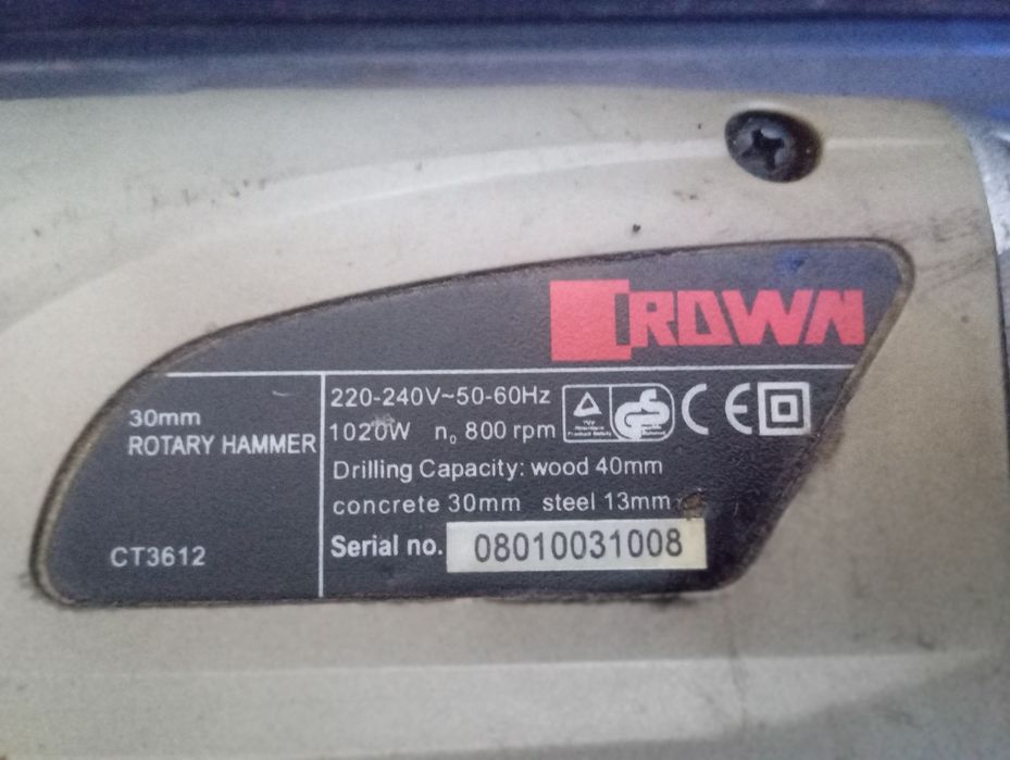 Перфоратор Crown 1020 Ватт