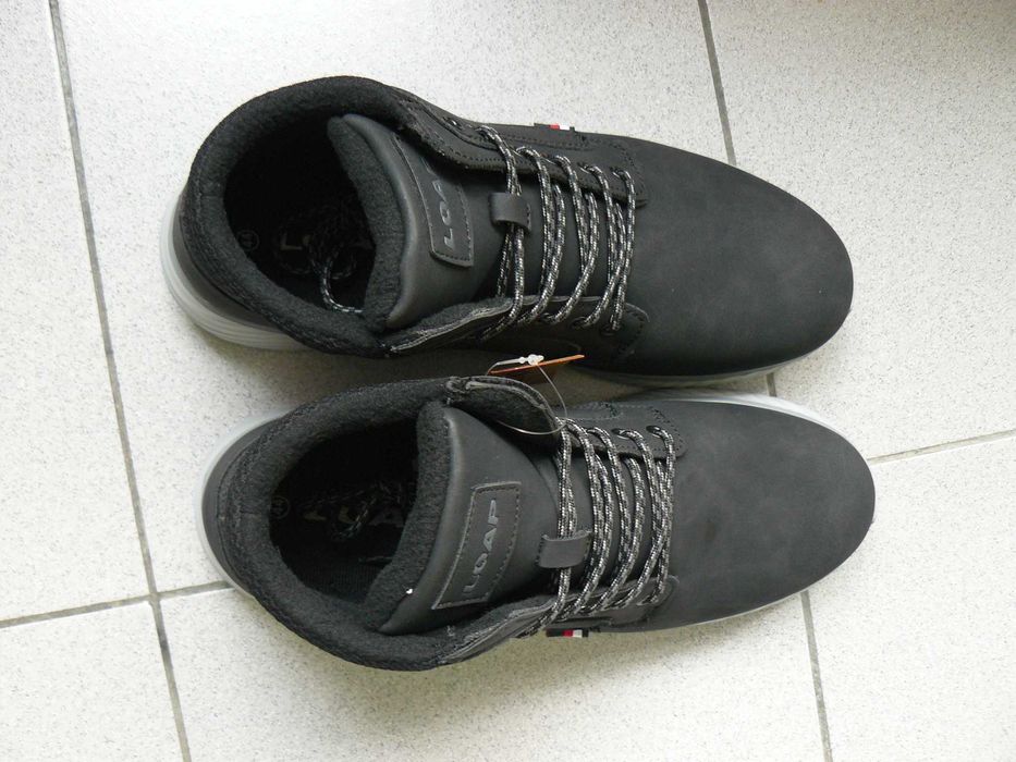 Ghete Barbati LOAP Noi,Originali In Cutie,Culoare Negru,Marime 44