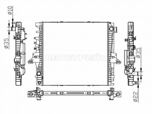 Радиатор Land rover Discovery