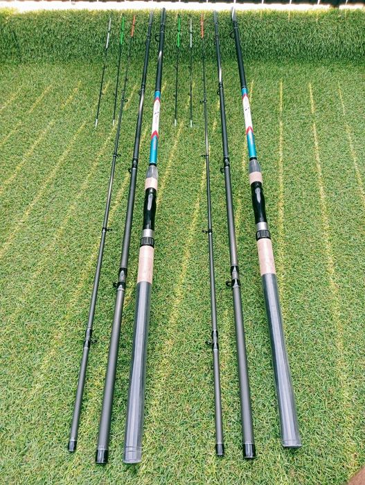 Set 2 Lansete Feeder Pro FL ROYAL 3,9m 60-180 grame + FL Team Feeder T