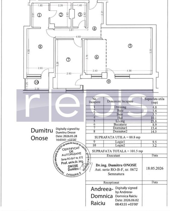 Vanzare 3 Camere Decomandat | 90 Mp Utili | 2 Bai | 2 Balcoane | Strau