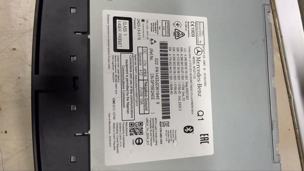 Navigatie mare mercedes  clasa A,B, CLA,GLA, GLE ,NTG5*1 ,carplay