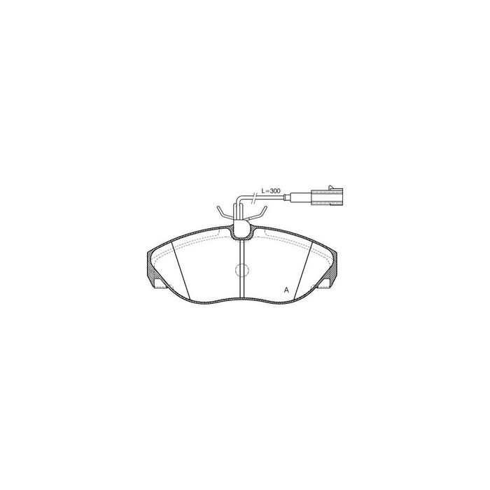 Placute frana fata Citroen Jumper Bus (230p), 02.1994-04.2002, marca SRLine S70-0243