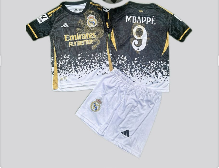 Echipament fobal copii Lamine, Vini, Messi, Ronaldo, Mbappe