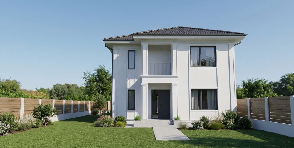 Vilă nouă P+E, 4 dormitoare, teren 400 mp, zona Căpșunărie / Damila – direct dezvoltator, finisaje premium