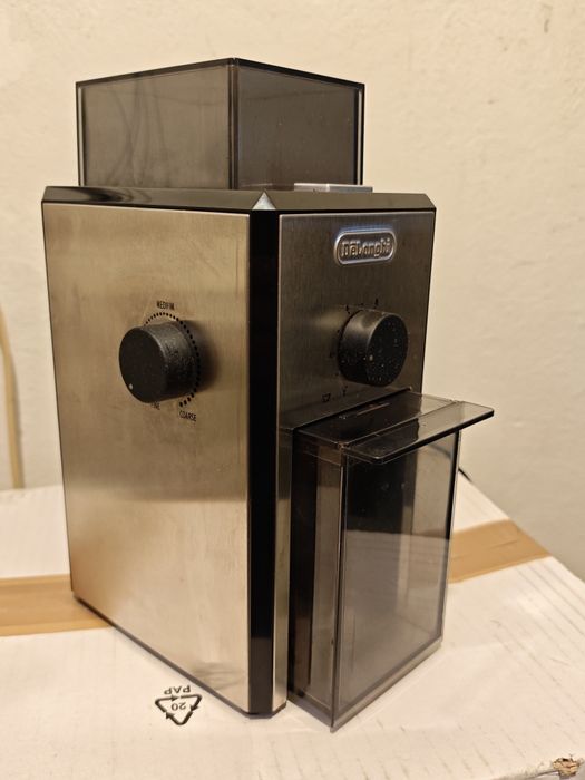 Rasnita de cafea De'Longhi KG 89, 110 W, 120 g, Negru/Inox