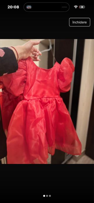 Rochie eleganta rosie fetite