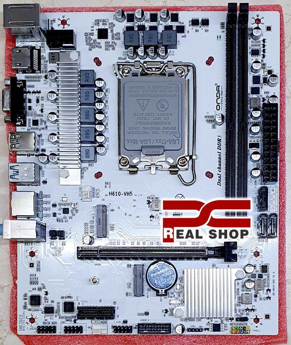 Intel-White! ONDA H610M-VHW + Intel Core i5 12400F + 8GB DDR5