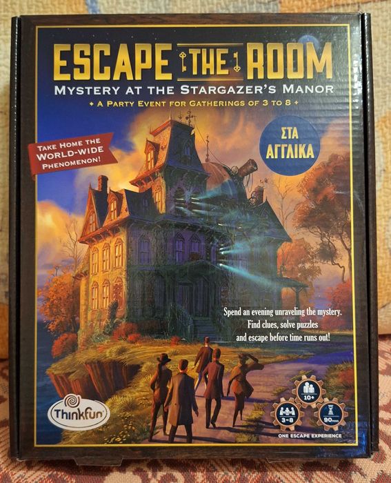 Joc escape the room Mystery at the Stargazer's Manor, lb. engleza