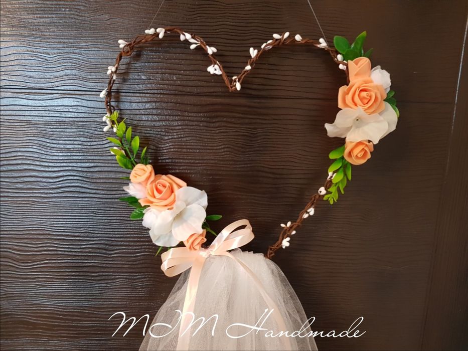 Сватбен аксероар, украса венец за врата