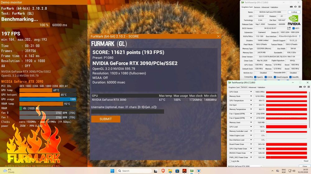 PC AI Workstation Gaming  Intel core i9  + RTX 3090 128GB ddr4  sau 64