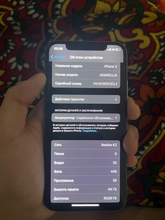 Айфон х 64гб 65к