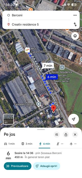 Garosniera 35 mp 400 m fața metrou Berceni