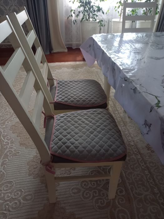 Обеденный стол,комплект 6 стульями