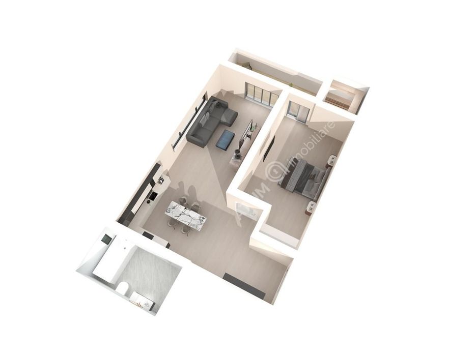 Apartament cu 2 camere si balcon la etajul 1 zona Lacul lui Binder