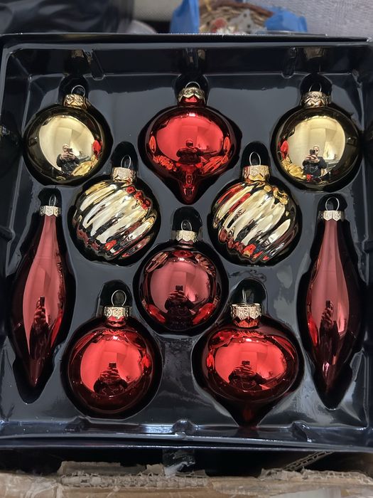 Стъклени коледни играчки Немско качество