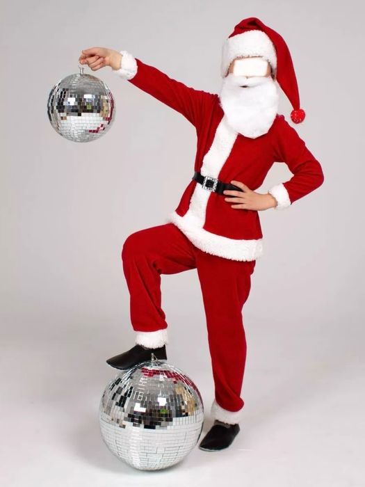 Карнавальный костюм Деда Мороза, детский. Кор Бобо кийими