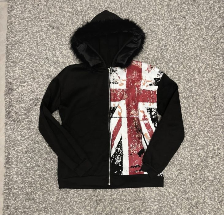 Hanorac negru uk y2k