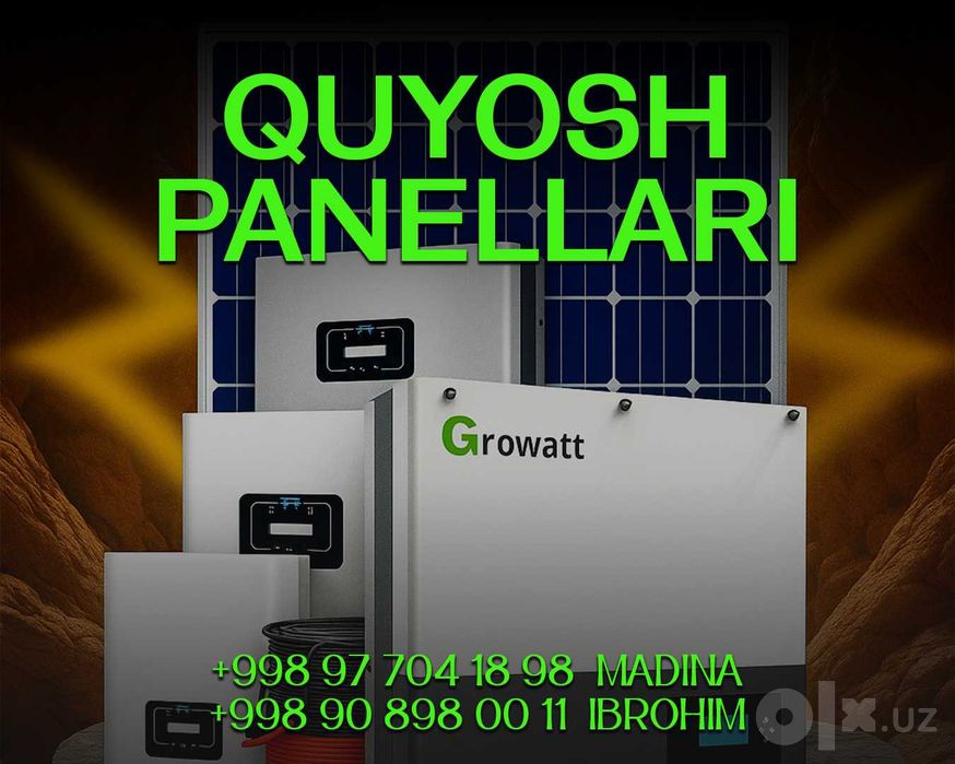 Солнечные панели Jinko 585w 590w 620w | Quyosh panel Wingo 560w