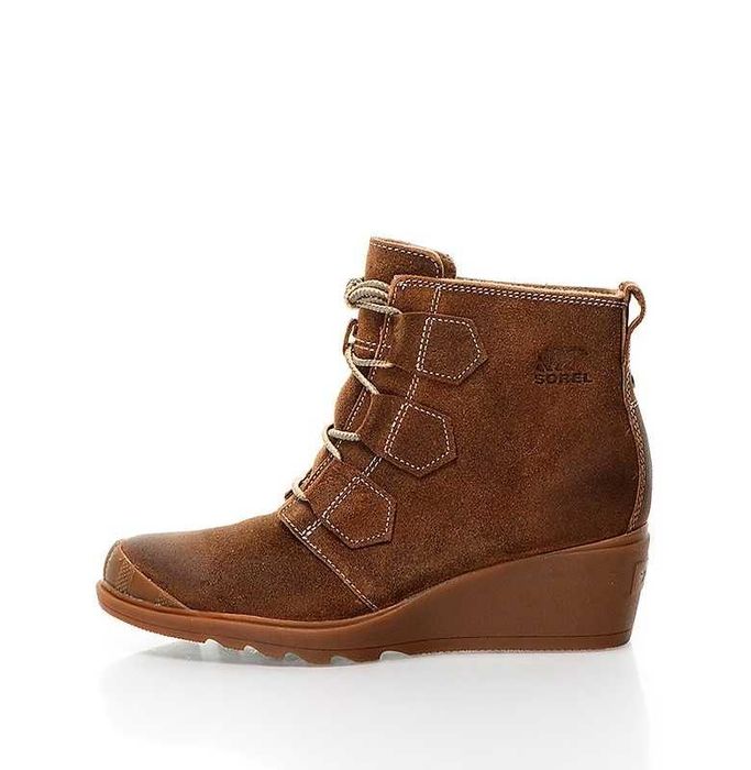 %ПРОМО%до 30.10!SOREL® № 36/37 – Дамски боти ест. велур с скосена плат