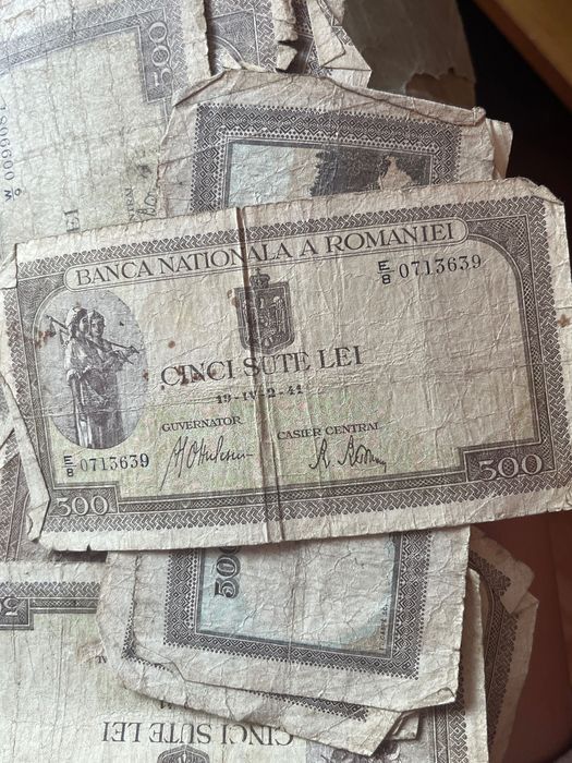 Bancnote vechi România și AustroUngaria 1942, 1945, 1916 colecție rară