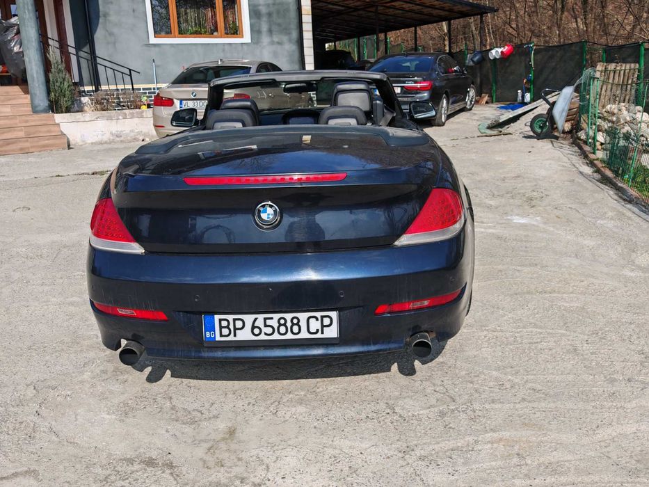 2009 BMW E64 635d Cabrio decapotabila Facelift 3.0 bi-turbo 286 cp automata volan dreapta acte de Bulgaria BG schimb / variante X5 SERIA 7 E38 SUV