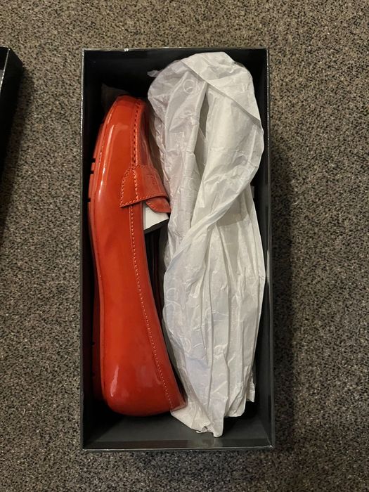 Балеринки Calvin Klein цвят мандарина