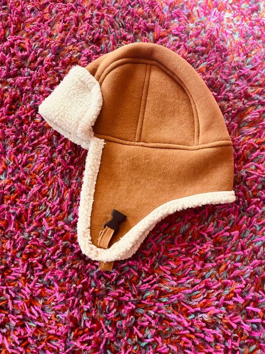 Palton si caciula din blana artificiala, Mango, fete, mar.140