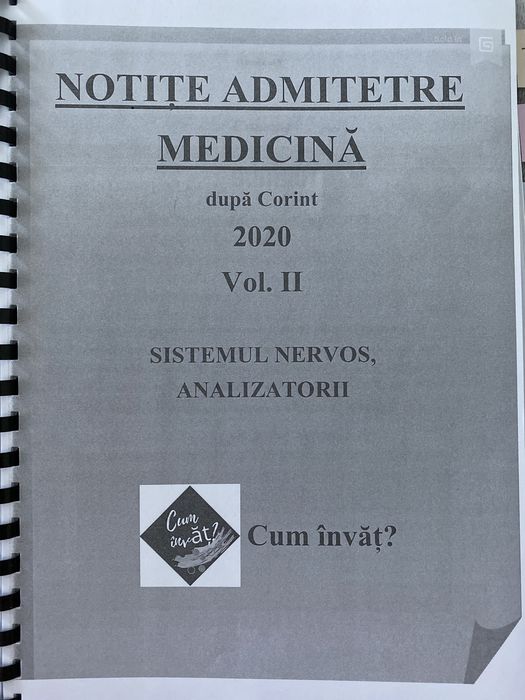 Vand materiale biologie admitere medicina