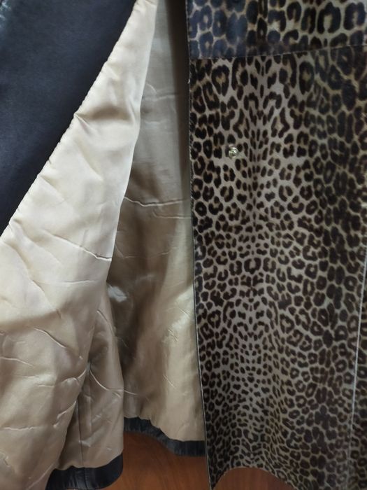 Пальто леопардовый