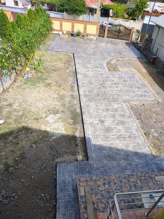 Beton amprentat de calitate.
