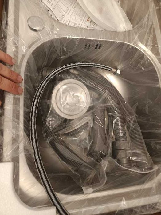 Chiveta spalator inox 2 cuve cu suport  77x42cm uz casnic restaurant