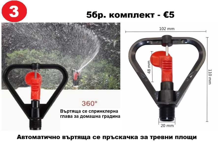 Пръскачки за напоителни системи