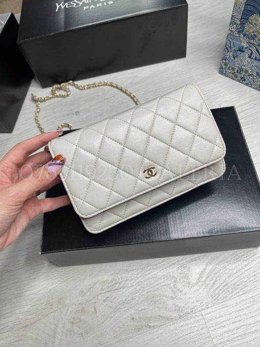 Geanta Mica - Piele Naturala Alb/ivoire