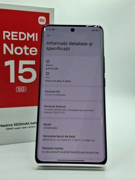 Amanet Lucky Gold VITAN / Redmi Note 15 256 Gb 8 Gb ram Factura/Garantie #53934