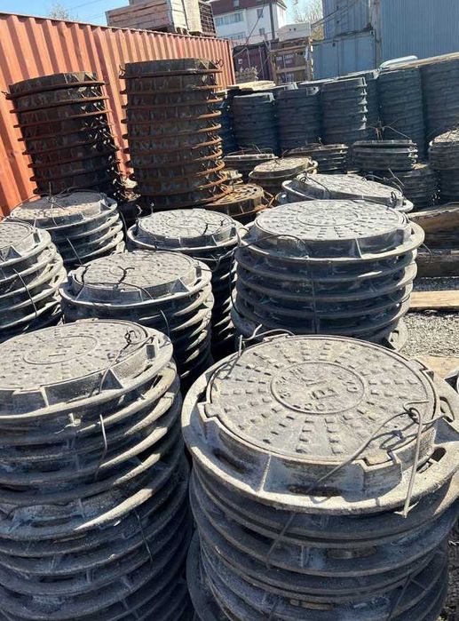 Чугунные канализационные люки тип Т, С, Л оптом и в розницу