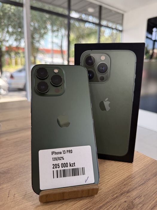 iPhone 13 Pro•128GB/82%AlpineGreen Айфон 13 Про•128Гб/82%Жасыл