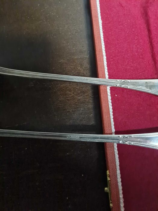 Комплект за сервиране на салата, сребро 800, 165 гр.