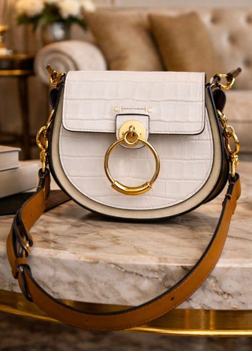 Chloé Tess Small Croc Leather – ОРИГИНАЛ – Отлично състояние