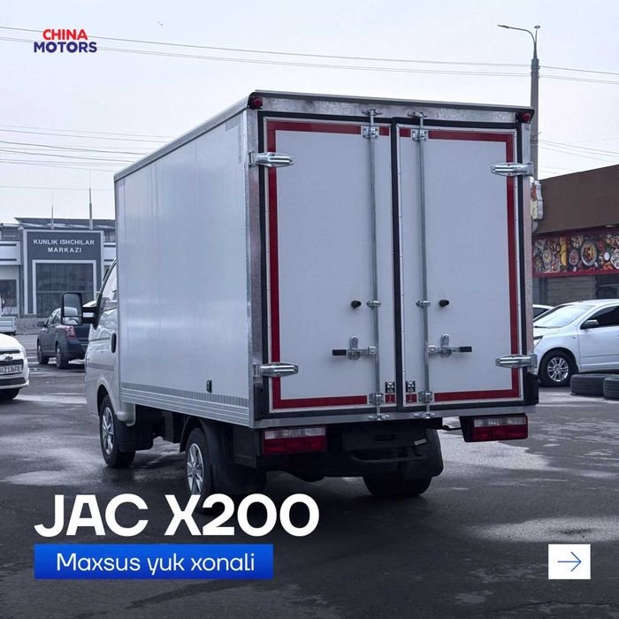 MINI FLATBED furgon -foizlarsiz rassrochka asosida, jac x200 4x2