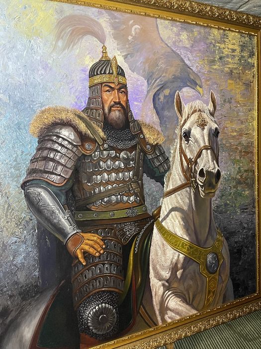 Amir Temur   /    Амир Темур,  картина, кортина