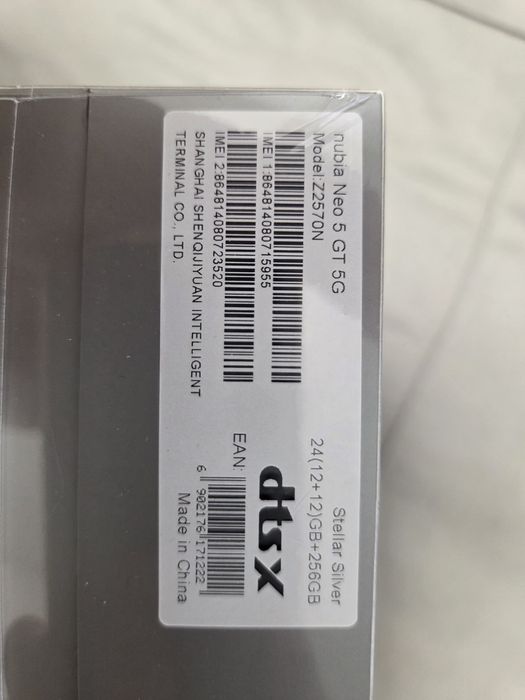 ZTE Nubia Neo 5 GT 5G