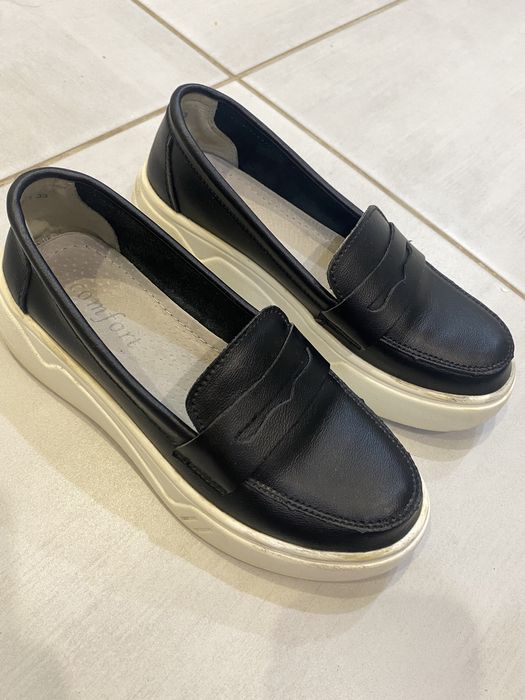 Туфли школьные черные