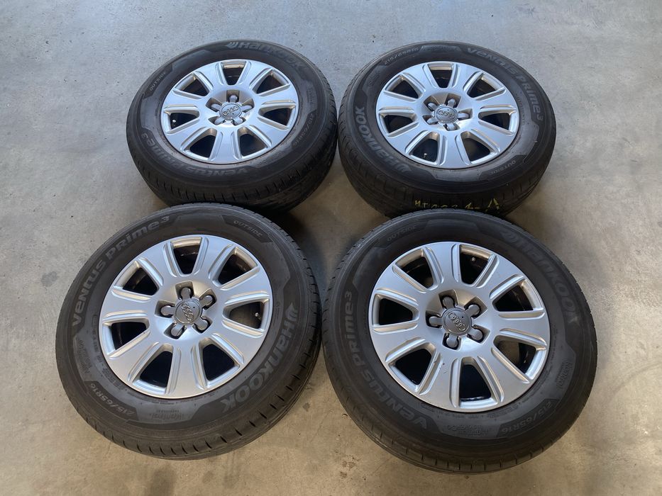Jante aliaj AUDI R16 5x112 cu anvelope vara 215 65 16