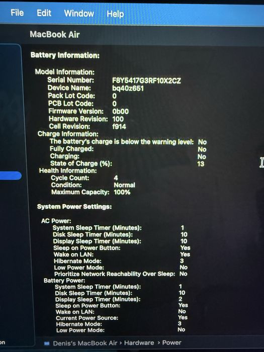 NOU* MacBook Air M2 16GB RAM 256GB SSD